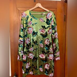 NWT Piper & Scoot mini/midi sequined holiday dress